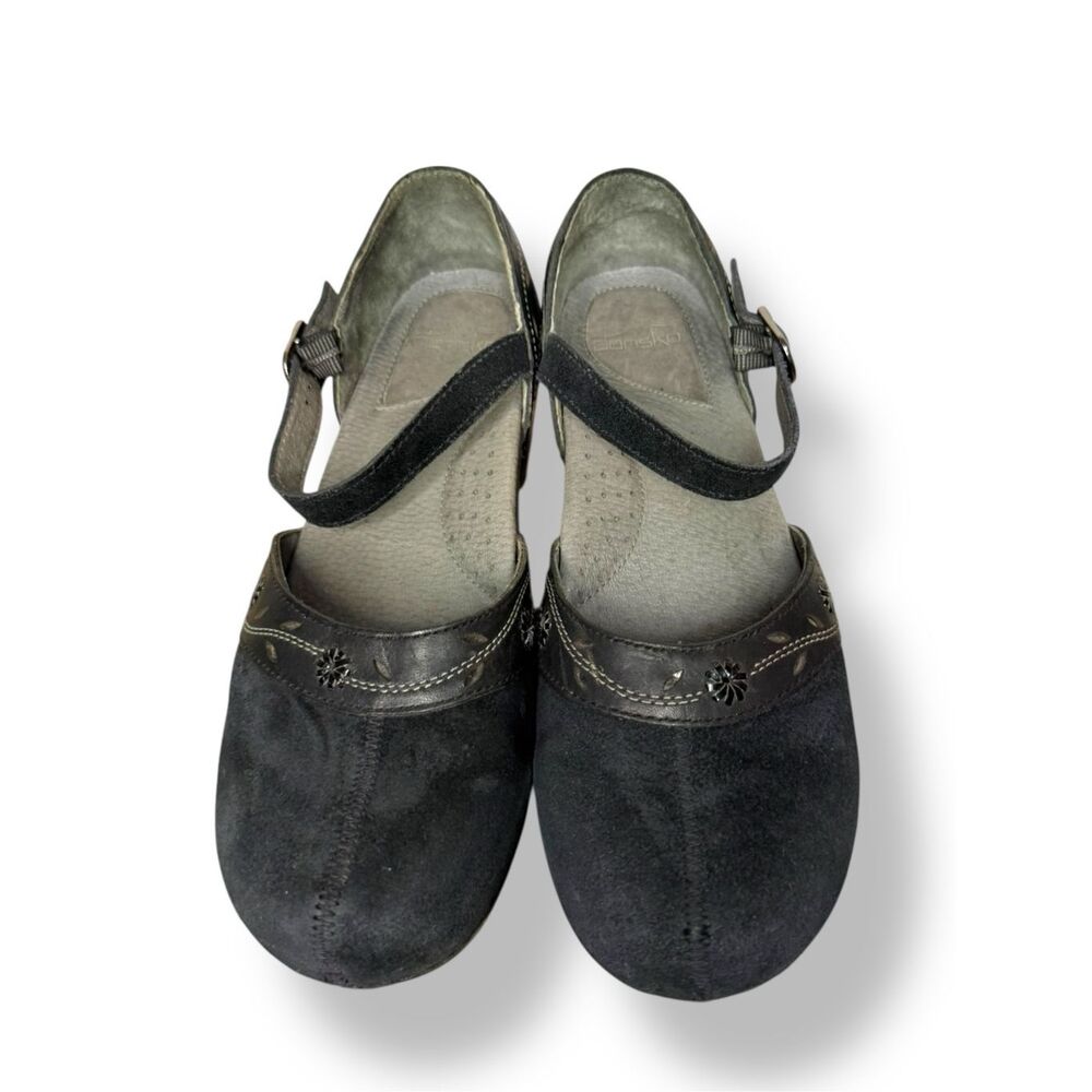 Dansko Sally Mary Jane Black Suede Clogs Women’s EU 41 US 11 - Picture 2 of 7